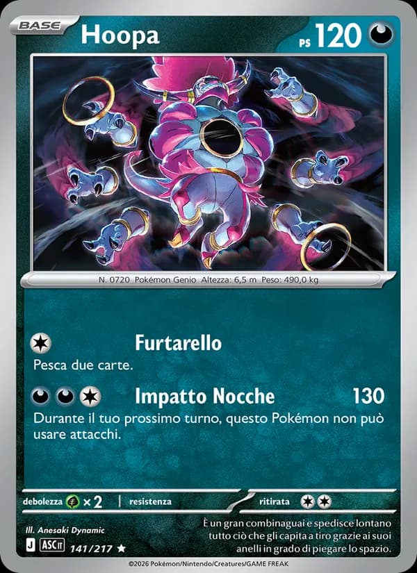 Hoopa card in Italian