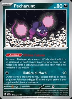 Pecharunt card in Italian