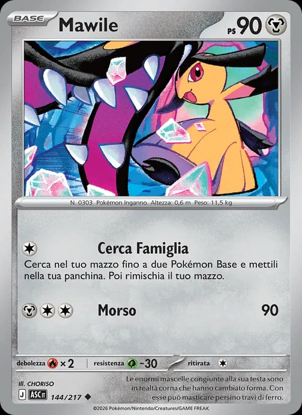 Mawile card in Italian