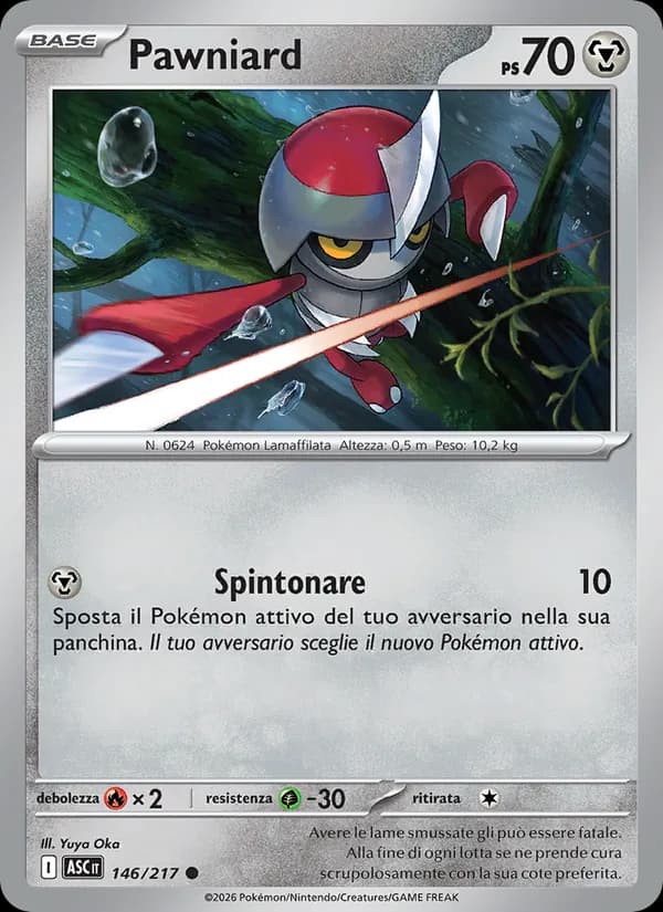 Pawniard card in Italian