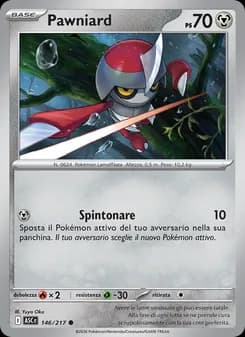Pawniard card in Italian