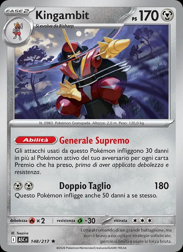 Kingambit card in Italian