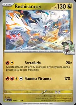 Reshiram di N card in Italian