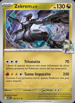 Zekrom di N card in Italian