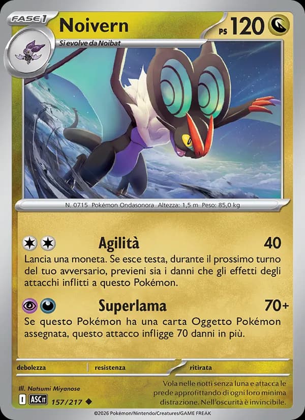Noivern card in Italian
