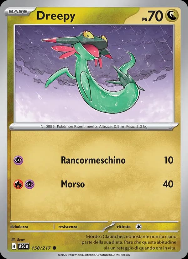 Dreepy card in Italian