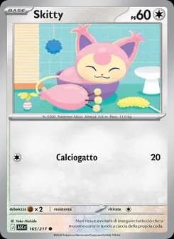 Skitty card in Italian
