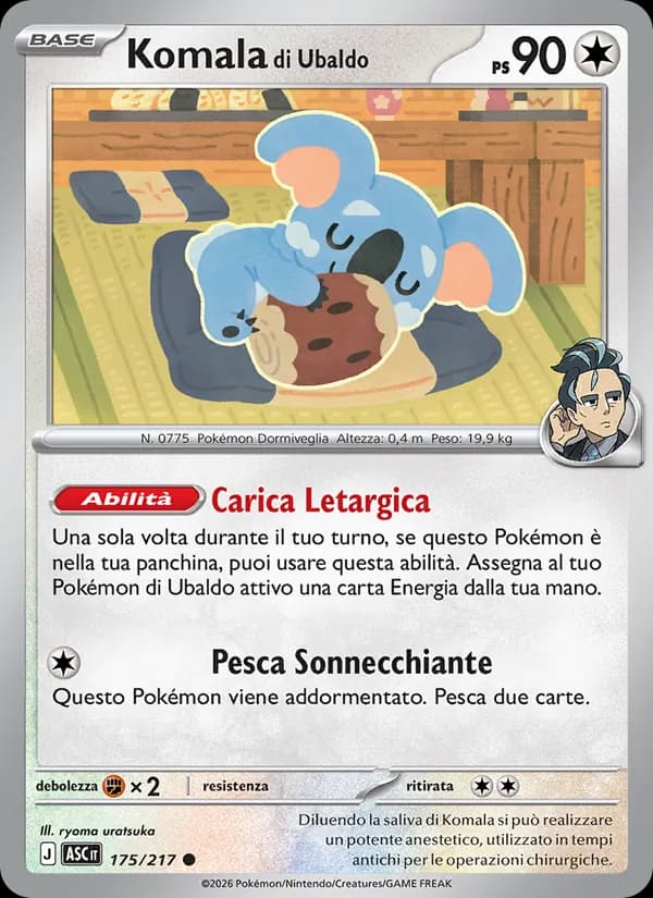 Komala di Ubaldo card in Italian