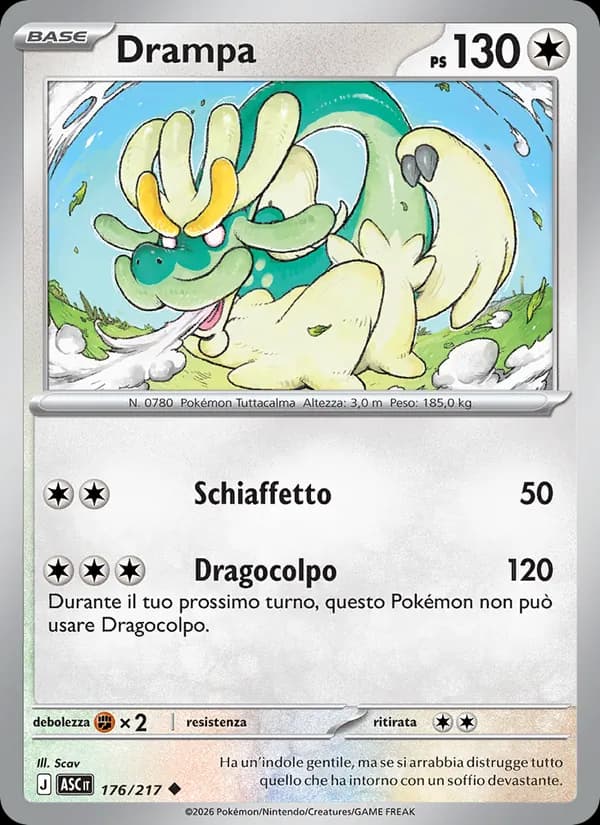 Drampa card in Italian