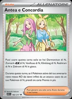Antea e Concordia card in Italian