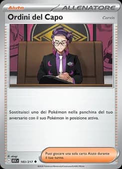 Ordini del Capo card in Italian