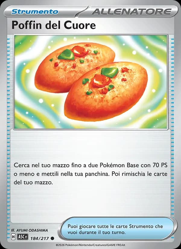 Poffin del Cuore card in Italian