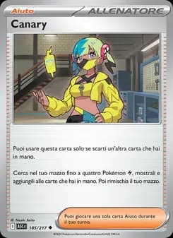 Canary card in Italian