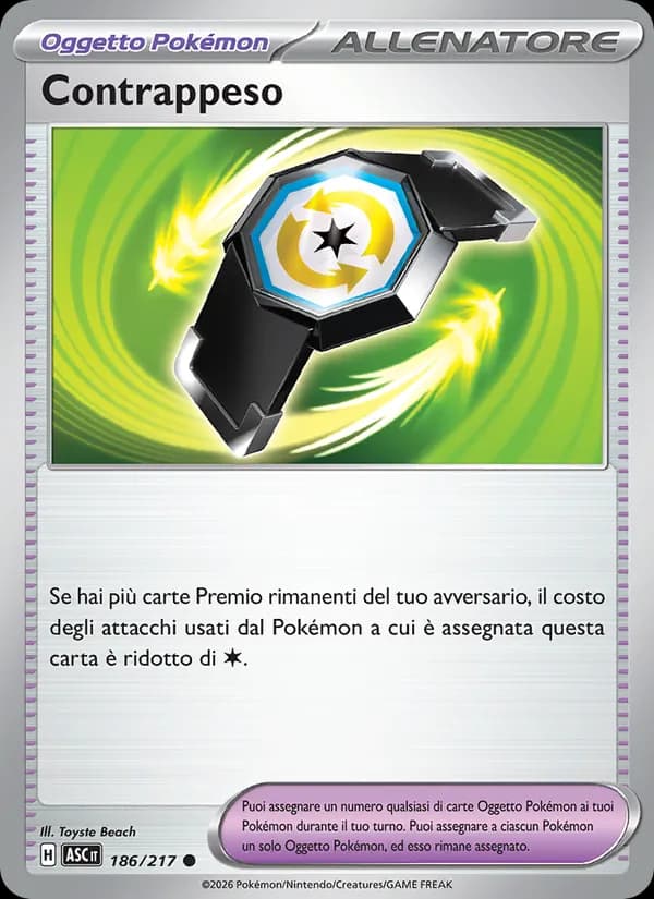 Contrappeso card in Italian