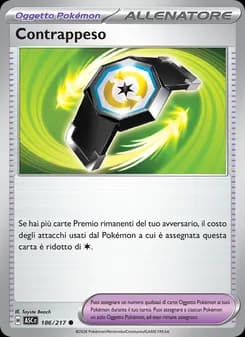 Contrappeso card in Italian