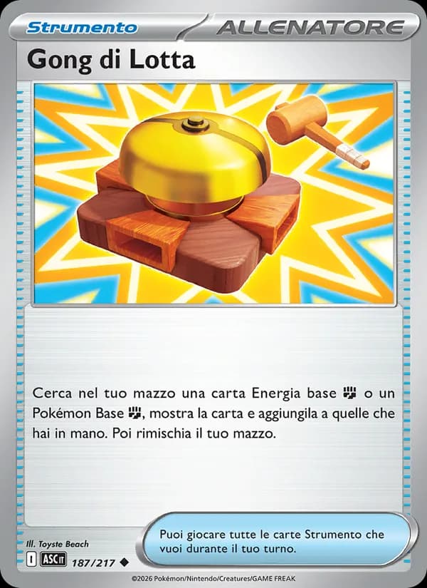 Gong di Lotta card in Italian