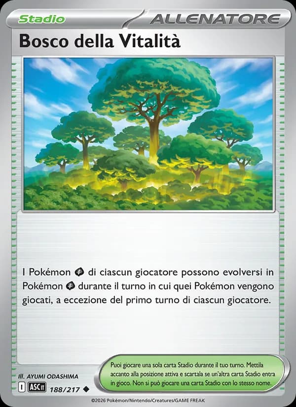 Bosco della Vitalità card in Italian