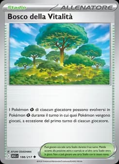 Bosco della Vitalità card in Italian