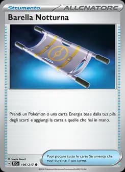 Barella Notturna card in Italian