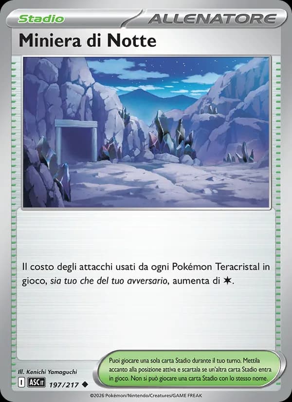 Miniera di Notte card in Italian