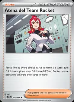 Atena del Team Rocket card in Italian