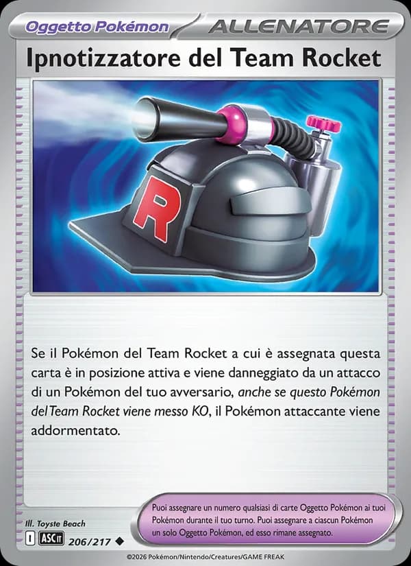 Ipnotizzatore del Team Rocket card in Italian