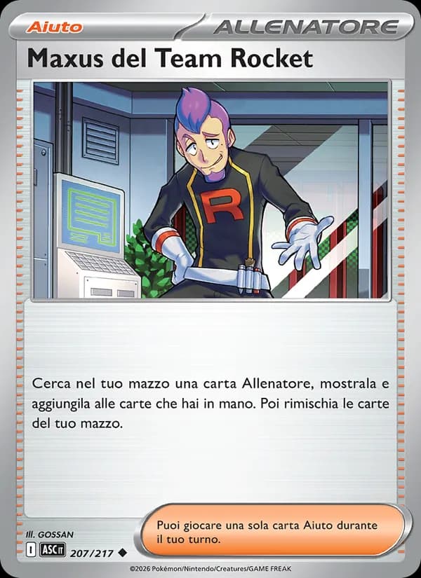 Maxus del Team Rocket card in Italian