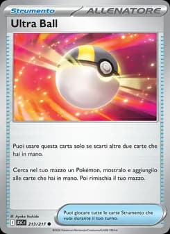 Ultra Ball card in Italian
