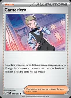 Cameriera card in Italian