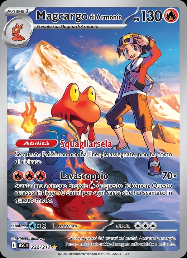 Magcargo di Armonio card in Italian