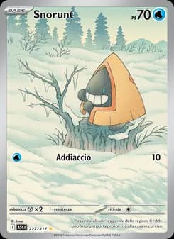 Snorunt card in Italian