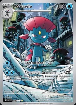 Weavile card in Italian