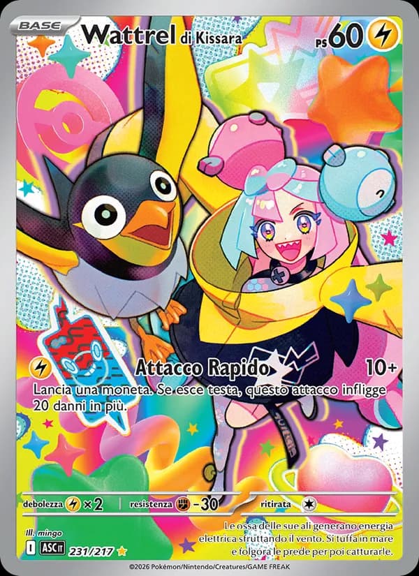 Wattrel di Kissara card in Italian