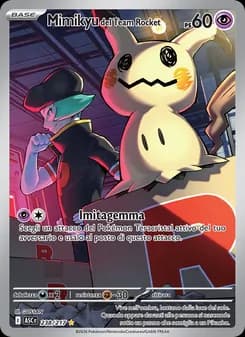 Mimikyu del Team Rocket card in Italian
