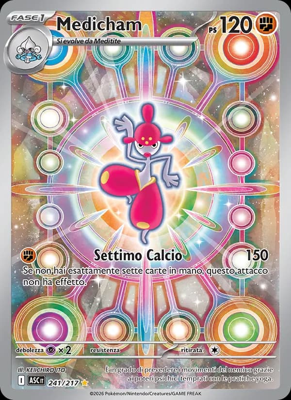 Medicham card in Italian