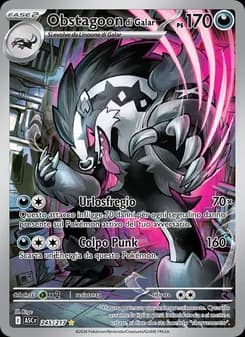 Obstagoon di Galar card in Italian
