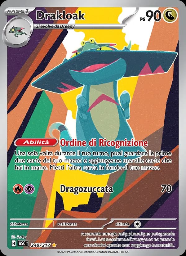 Drakloak card in Italian