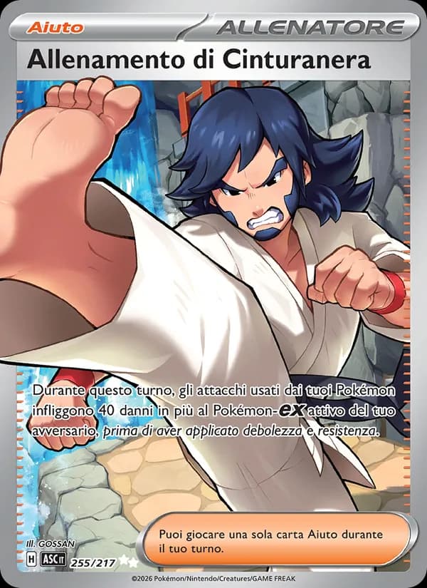 Allenamento di Cinturanera card in Italian