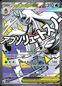 Mega Froslass-ex card in Italian