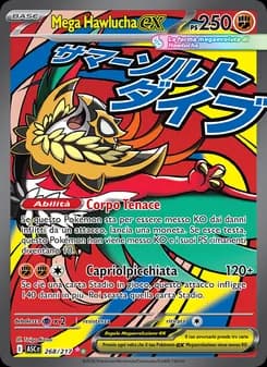 Mega Hawlucha-ex card in Italian