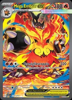 Mega Emboar-ex card in Italian