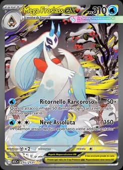 Mega Froslass-ex card in Italian