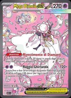 Mega Diancie-ex card in Italian