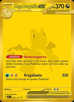 Mega Dragonite-ex card in Italian
