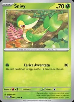 Snivy card in Italian