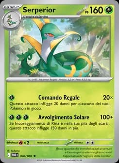 Serperior card in Italian