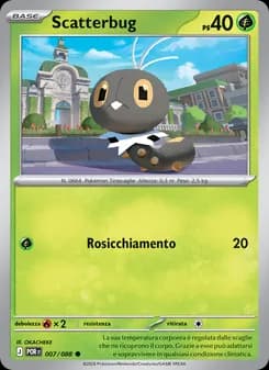 Scatterbug card in Italian