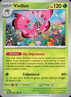 Vivillon card in Italian