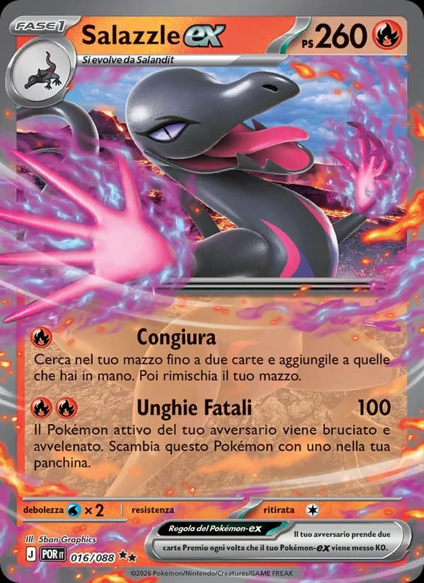 Salazzle-ex card in Italian