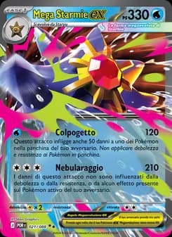 Mega Starmie-ex card in Italian